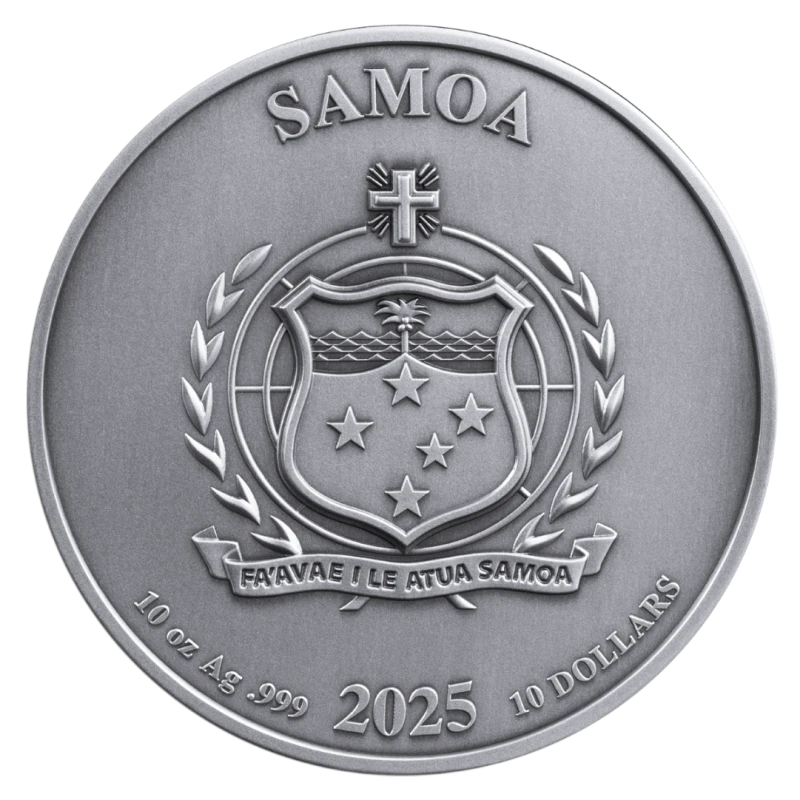 Samoa zilveren munt Superman 2025 10 ounce Verzamelmunten