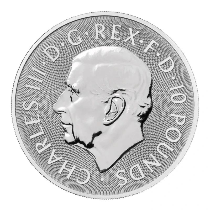 UK: zilveren munt Greyhound van Richmond 2025 10 oz Verzamelmunten