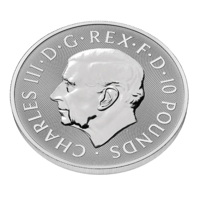 UK: zilveren munt Greyhound van Richmond 2025 10 oz Verzamelmunten