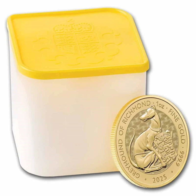 UK: gouden munt Greyhound van Richmond 2025 1 oz Beleggingsmunten