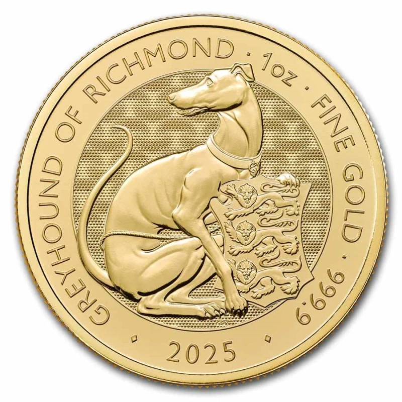 UK: gouden munt Greyhound van Richmond 2025 1 oz Beleggingsmunten