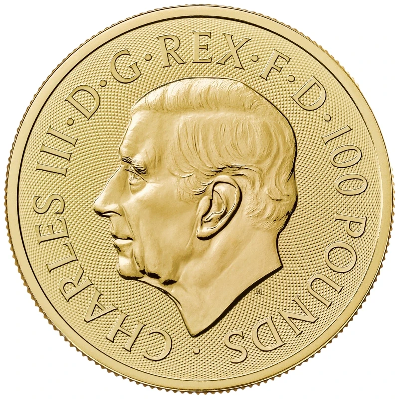 UK: gouden munt St. George en de Draak 2025 1 oz Beleggingsmunten