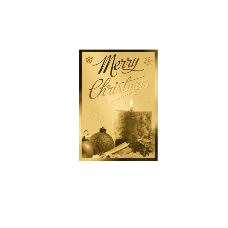 Chad: gouden munt Vrolijk Kerstfeest Kaars 1/1000 oz Verzamelmunten