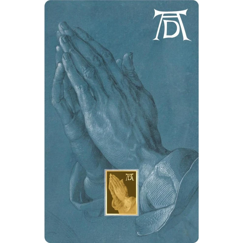 Tsjaad: gouden munt Biddende handen 1/1000 oz Verzamelmunten