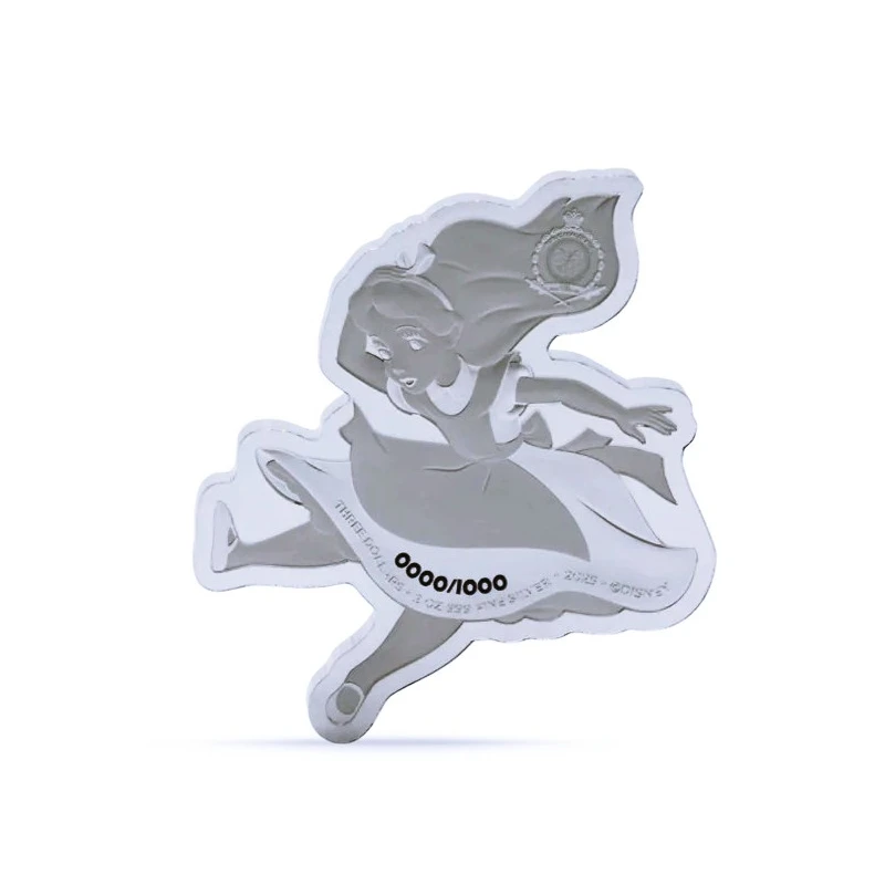 Niue: zilveren munt Alice in Wonderland 2025 Gepolijste plaat ingekleurd 2 oz Verzamelmunten