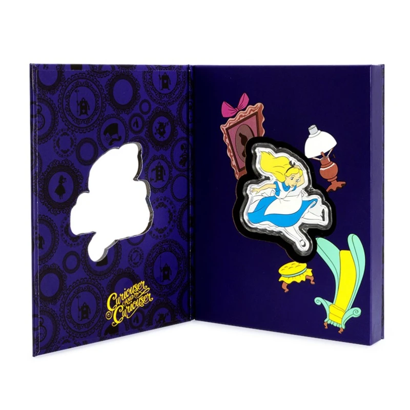 Niue: zilveren munt Alice in Wonderland 2025 Gepolijste plaat ingekleurd 2 oz Verzamelmunten