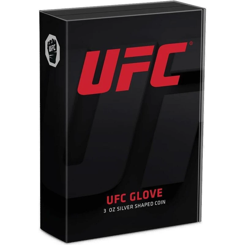 Niue: zilveren munt UFC Glove 2024 Gepolijste plaat 3 ounce Verzamelmunten