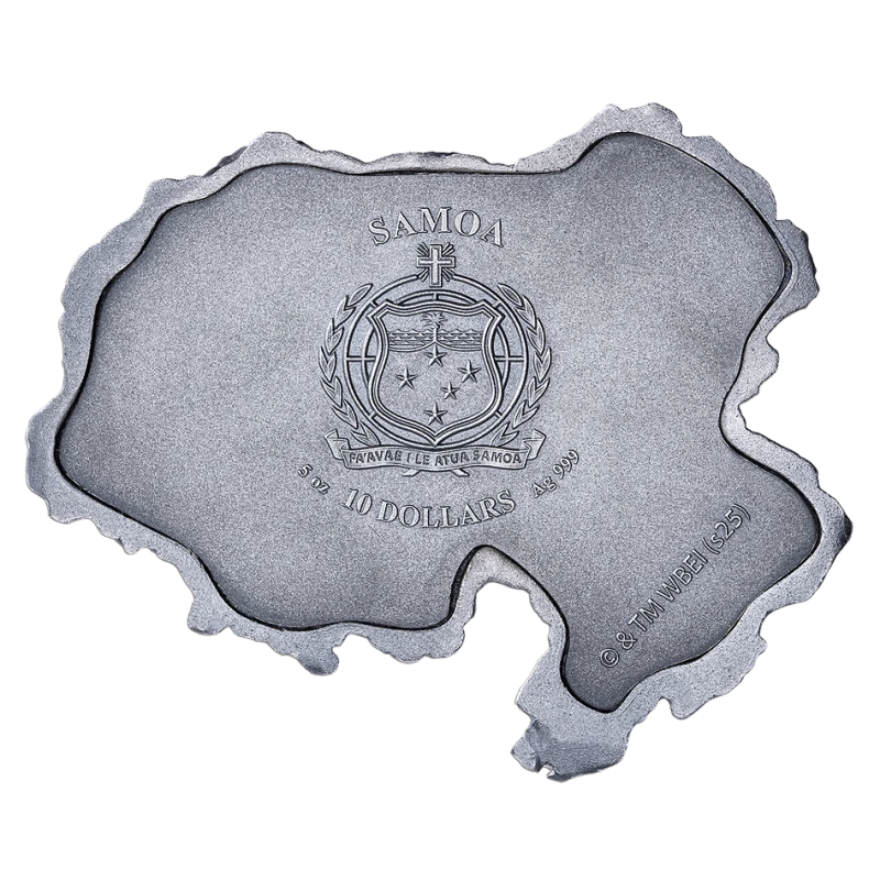 Samoa zilveren munt Zweinstein kasteel 2025 5 ounce Verzamelmunten