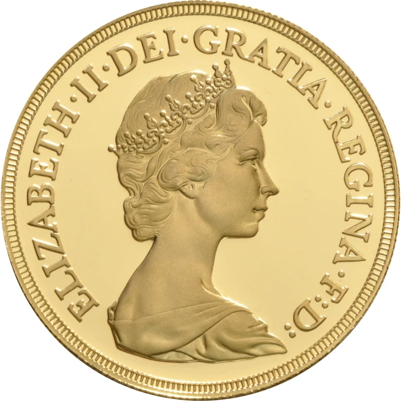 Verenigd Koninkrijk gouden munten set Sovereign 1980 gepolijste plaat 2 ounce Verzamelmunten
