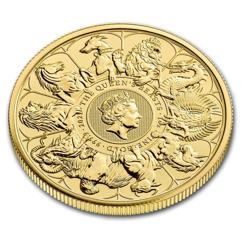 UK: gouden munt Queen's Beasts Completer 2021 1 ounce  Beleggingsmunten