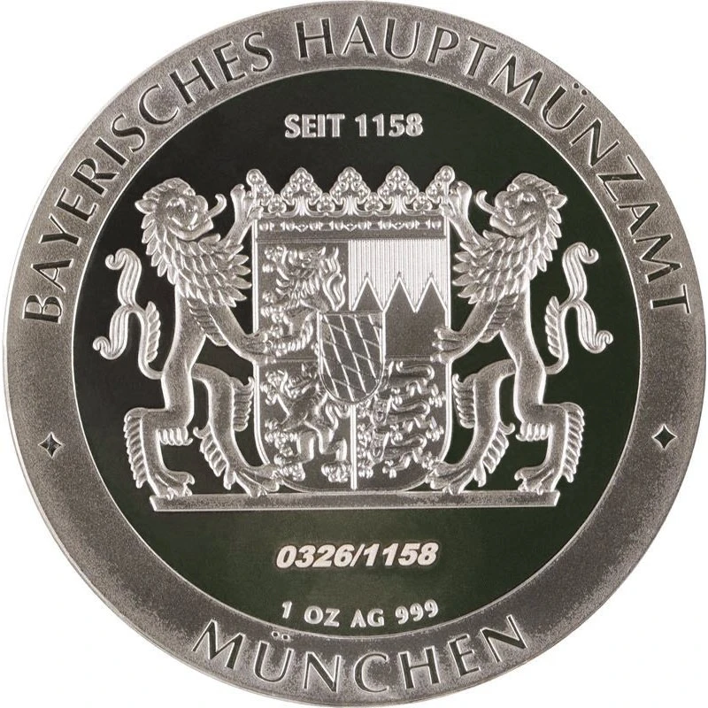Duitsland: zilveren munt Kasteel Neuschwanstein 2025 Gepolijste plaat 1 ounce Beleggingsmunten