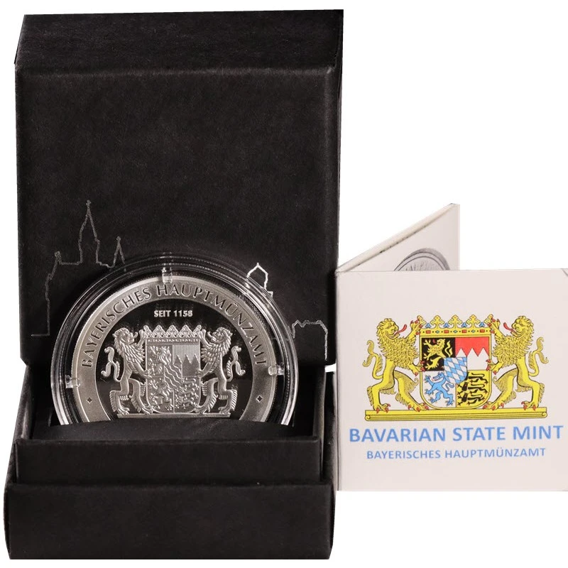Duitsland: zilveren munt Kasteel Neuschwanstein 2025 Gepolijste plaat 1 ounce Beleggingsmunten