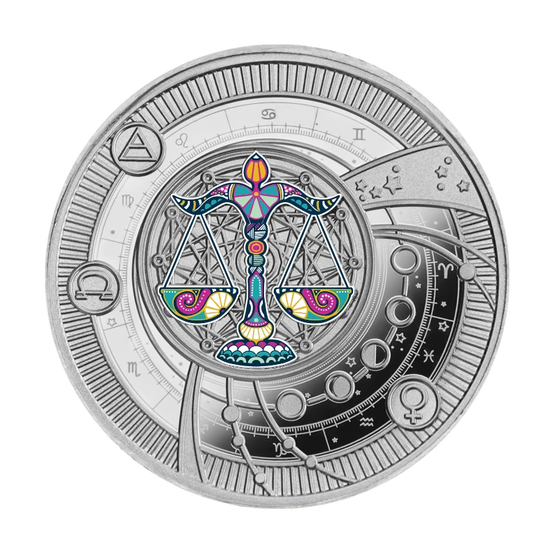 Kameroen: zilveren munt Libra 2025 Gepolijste plaat gekleurd 10 g Verzamelmunten