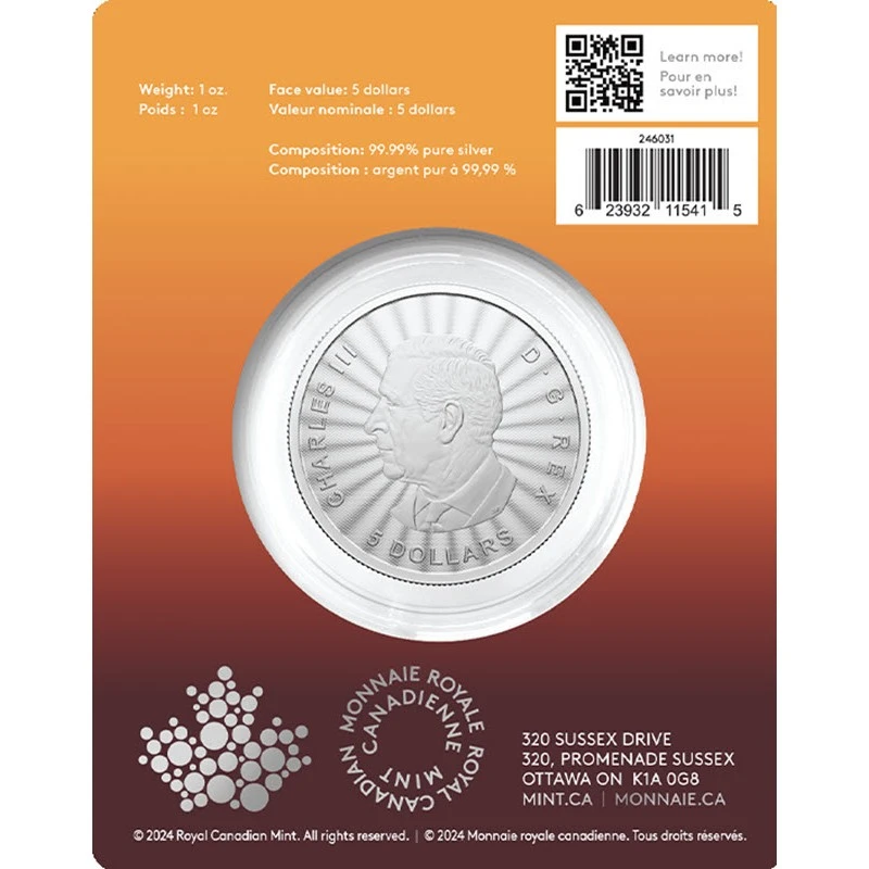 Canada: zilveren munt The Majestic Polar Bear 2024 1 ounce Verzamelmunten