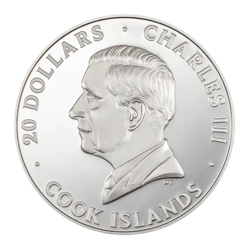 Cookeilanden: zilveren munt Bald Eagle 2024 gepolijste plaat 3 ounce Verzamelmunten