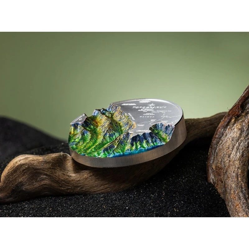 Cookeilanden: zilveren munt Hawaii 2024 Gepolijste plaat gekleurd ultra hoog reliëf 5 ounce Verzamelmunten