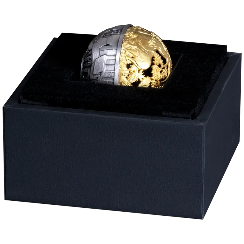 Samoa zilveren munt Natuur en Techniek 2025 verguld 2 ounce Verzamelmunten