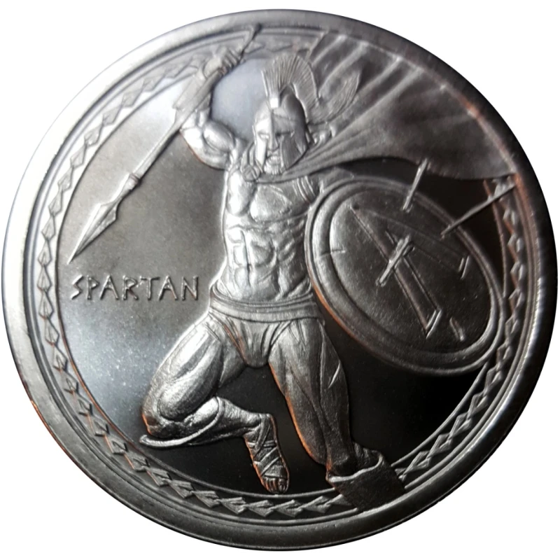 USA zilveren munt Warriors Spartan 1 ounce Verzamelmunten