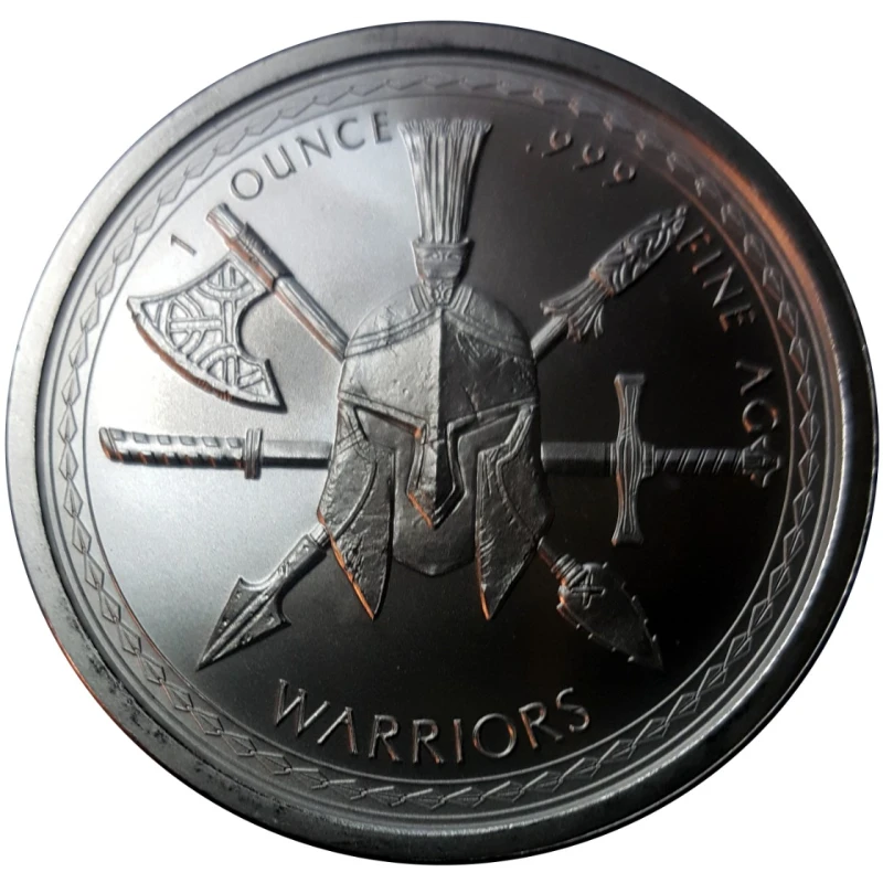 USA zilveren munt Warriors Spartan 1 ounce Verzamelmunten