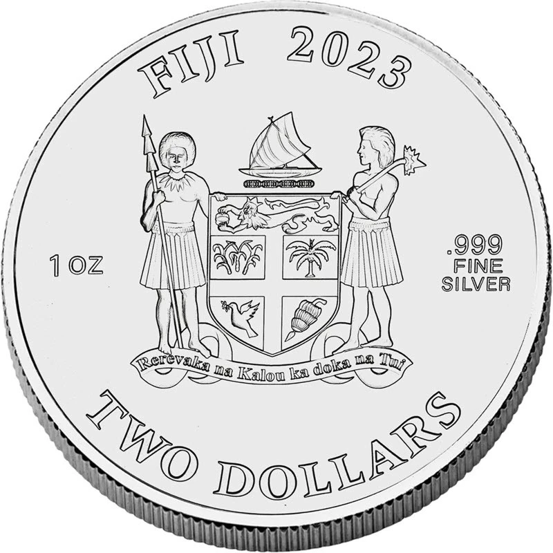 Fiji zilveren munt Bergleeuw 2023 1 ounce Verzamelmunten