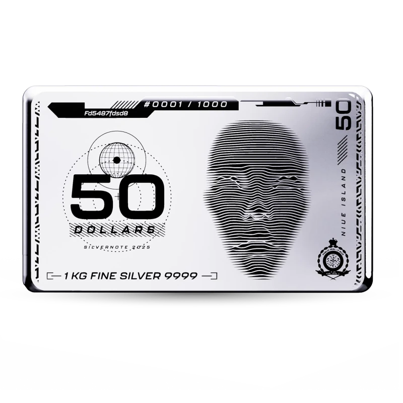 Niue Zilveren Muntstaaf 2025 1 Kilo Verzamelmunten