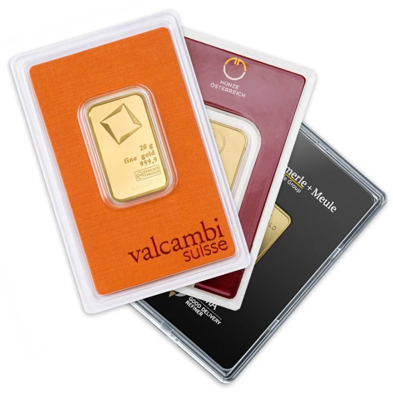 Goudstaaf 20 g (Diverse fabrikanten) Baar