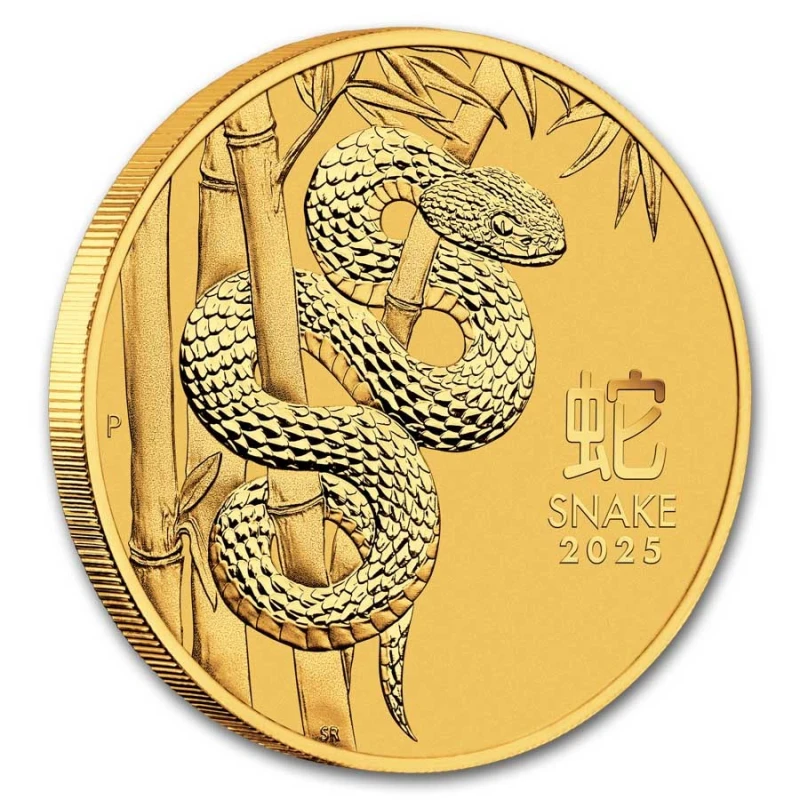 Australia Gold Coin Lunar III Year of the Snake 2025 1 oz Collectible coins