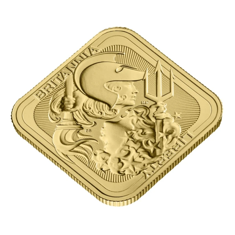 Verenigd Koninkrijk Gouden Staaf Britannia en Liberty 1 ounce Baar