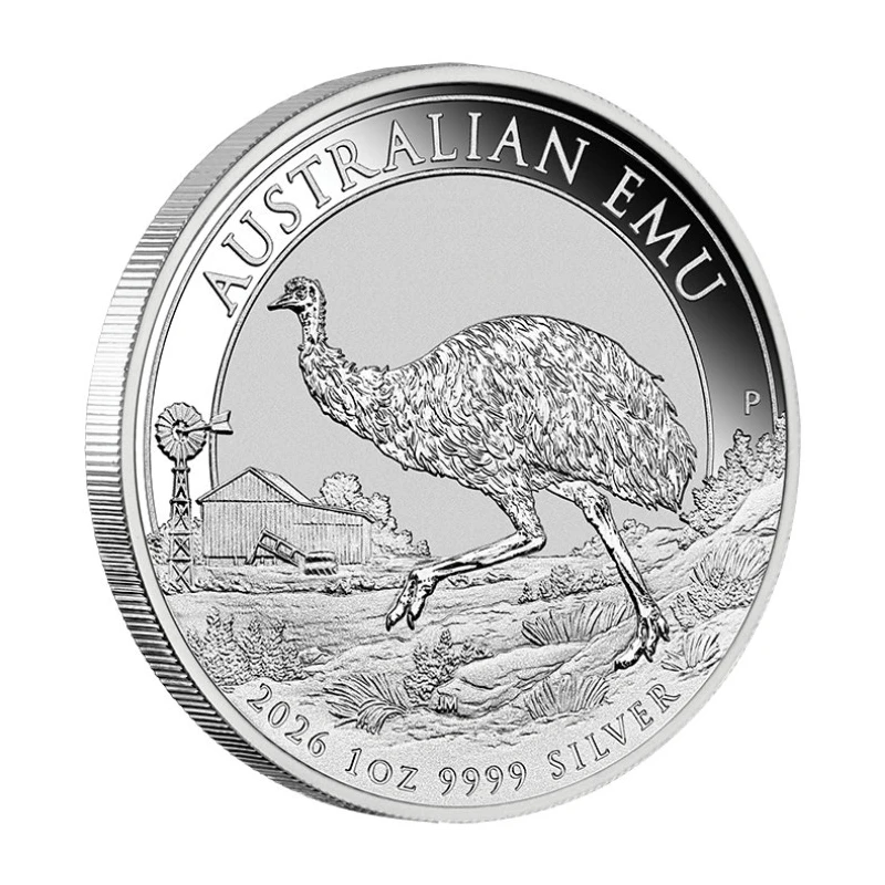 Australië zilveren munt Emu 2026 1 ounce Beleggingsmunten