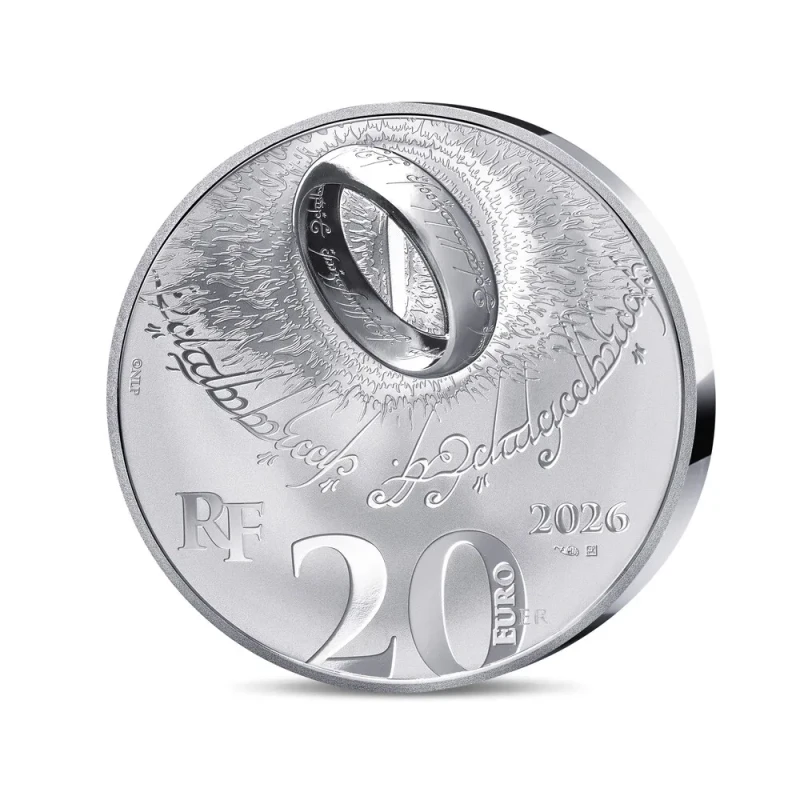Frankrijk zilveren munt The Lord of the Rings 2026 gepolijste plaat 1 ounce Verzamelmunten