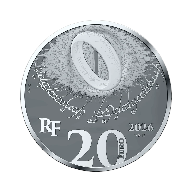 Frankrijk zilveren munt The Lord of the Rings 2026 gepolijste plaat 1 ounce Verzamelmunten