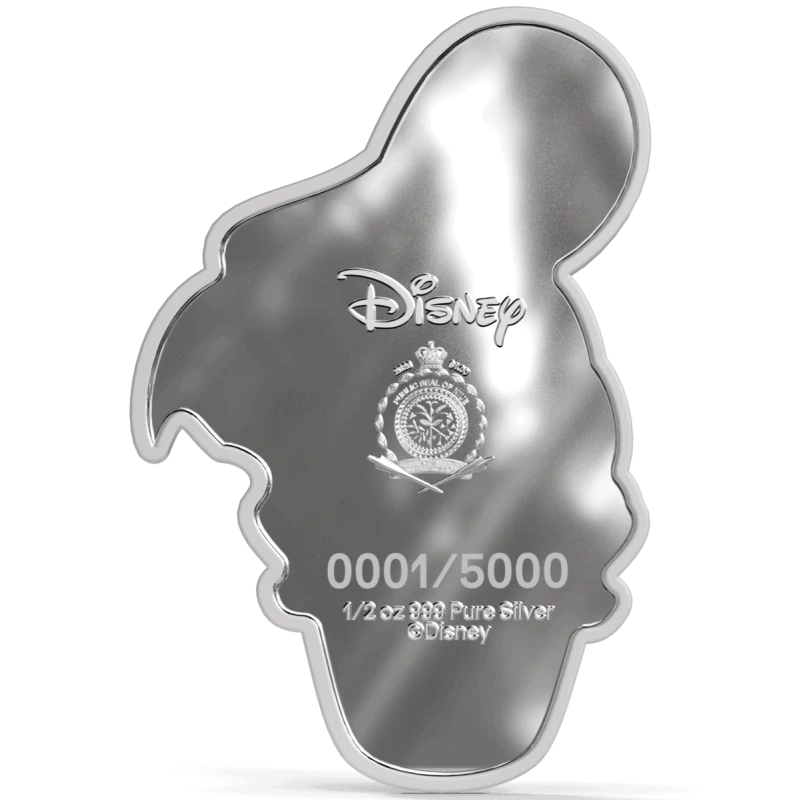 Niue zilveren munt Disney Donald Duck 2026 gepolijste plaat 1/2 ounce Verzamelmunten
