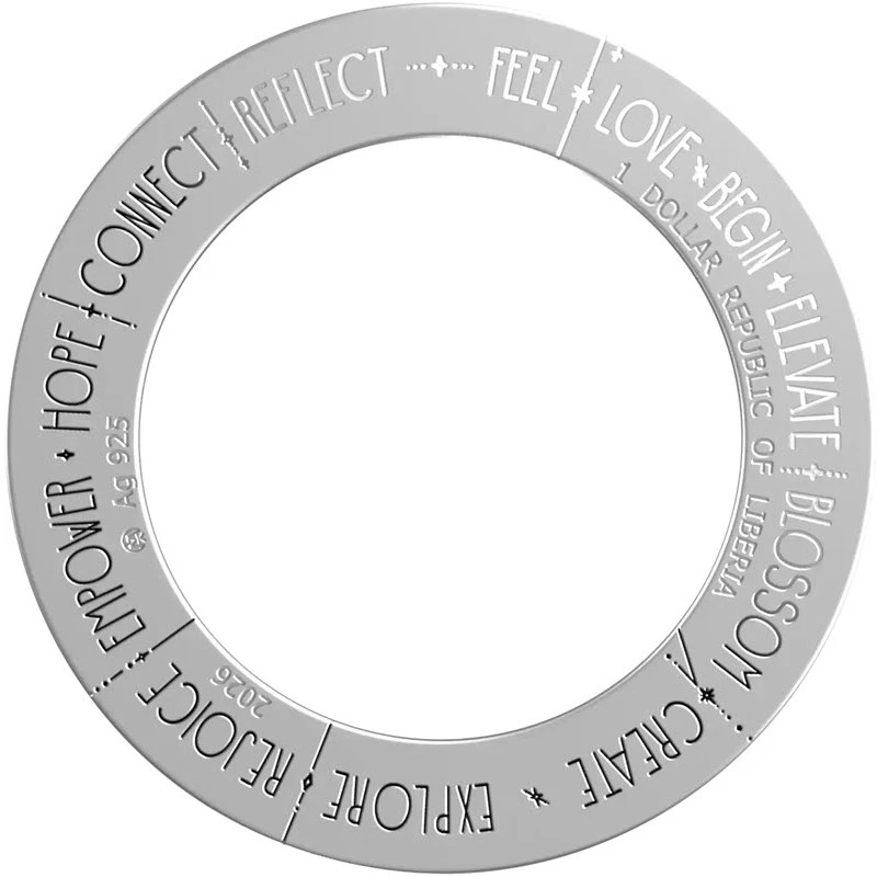 Liberia Silver Coin Circle of Luck Pendant 2026 5.7 g Collectible coins